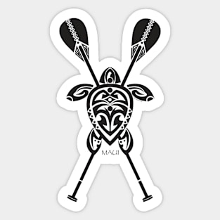 Tribal Turtle 2 Stand-Up / Maui Sticker